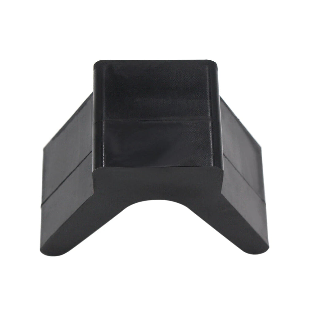 2 Inch Mounting Width V Bow Stop for Boat Trailer (Black Molded Rubber)