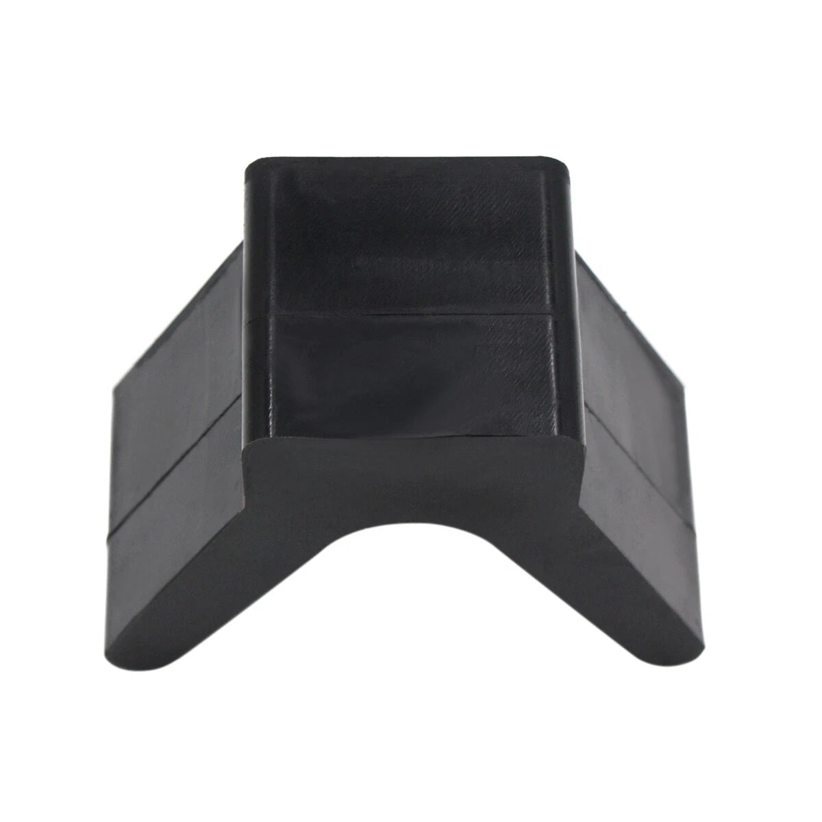 2 Inch Mounting Width V Bow Stop for Boat Trailer (Black Molded Rubber)