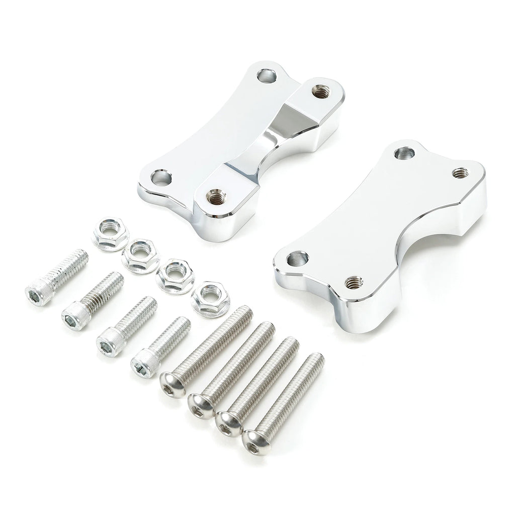 Chrome Front Fender Spacer Mount for Harley Touring Electra Glide (2014–2023)