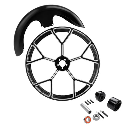 23" Front Wheel Rim for Harley Touring (2008–2025) - Single Disc Hub Fender