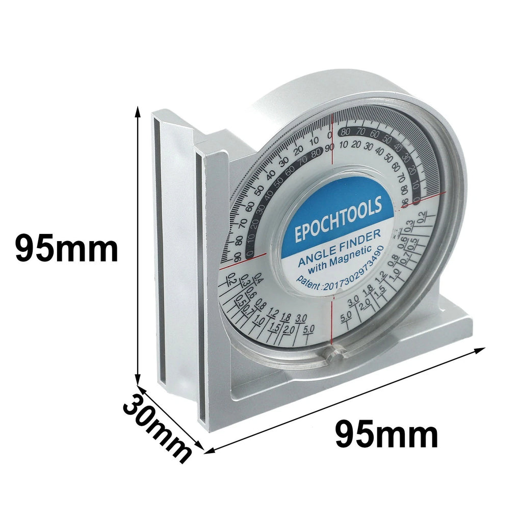 Slope Level Meter Protractor 100g 95x95x30mm ABS