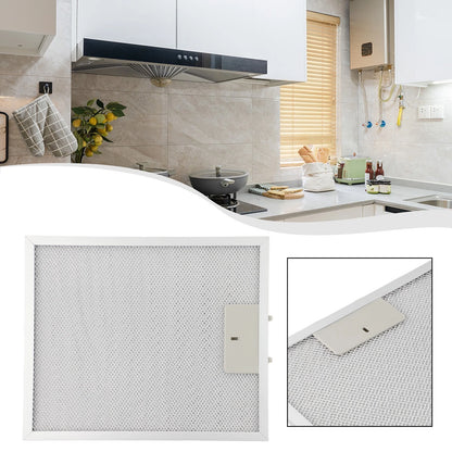 Silver Hood Filter for Efficient Air Circulation 300 x 252 x 9mm