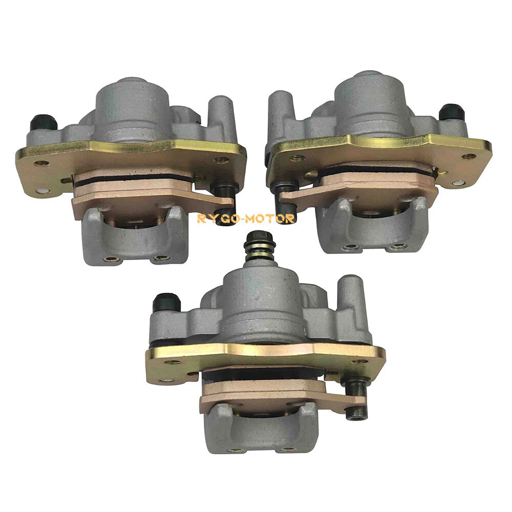 Front & Rear Brake Calipers Set for Can Am Renegade 500 800 800R (2007–2012) w/Pads