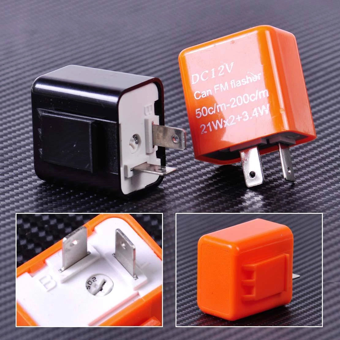 LED Flasher Relay for Universal Motorcycle 2 Pin 12V
