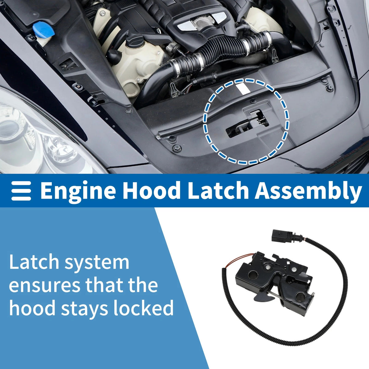 Hood Latch Assembly for Skoda Karoq (2017–2024) No. 57D823509A