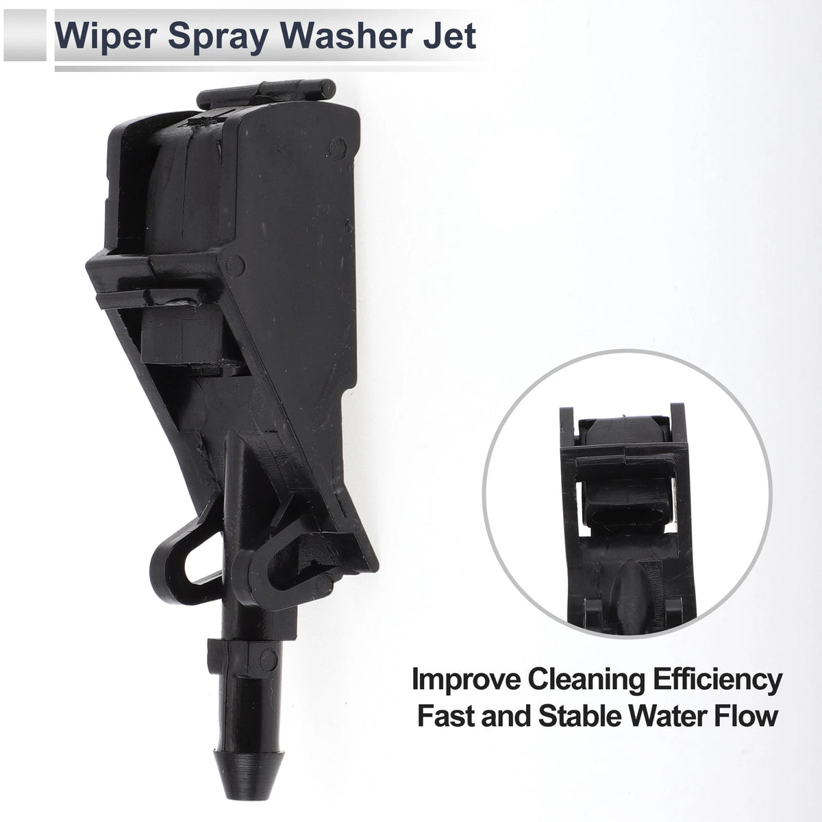 Set of 2 Windshield Washer Nozzles for VW (No. 6E0955985B)