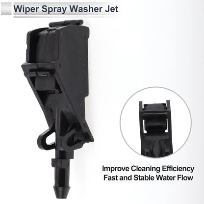 Set of 2 Windshield Washer Nozzles for VW (No. 6E0955985B)