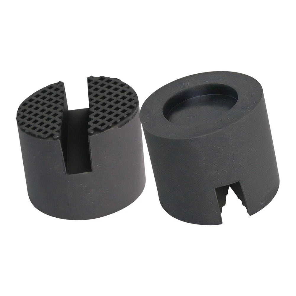 2-Piece Rubber Jack Pad for Vehicle Safety (Universal Fit)