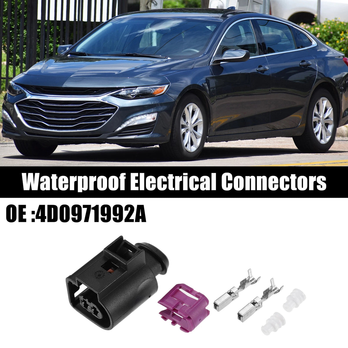 Set of 1 Waterproof Electrical Horn Connector for Volkswagen Golf (2006–2012)