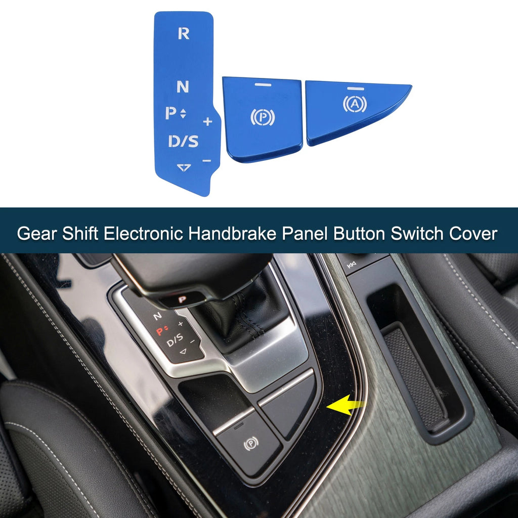 Gear Shift Handbrake Panel Button Switch Cover for Audi A5 A4L (2020–2024)
