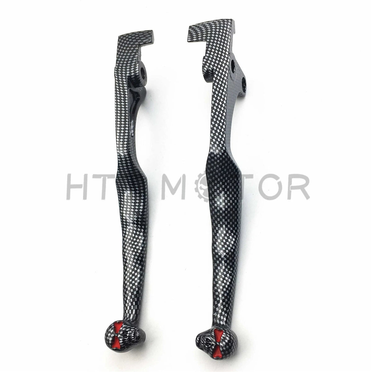 Carbon Skull Brake Clutch Levers for Kawasaki Vulcan 1500 1600 (1996–2009)