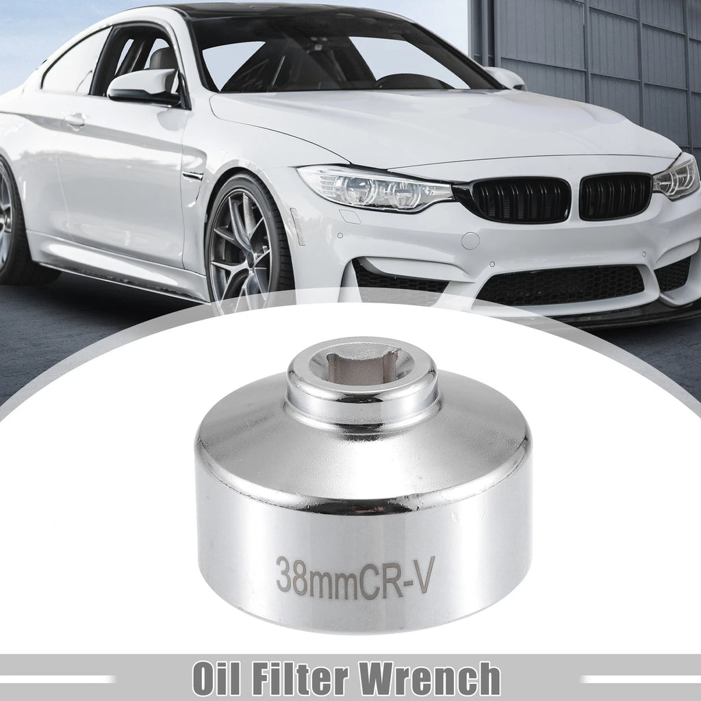 38mm Oil Filter Socket Wrench for Universal Vehicles (Fits Most Models)