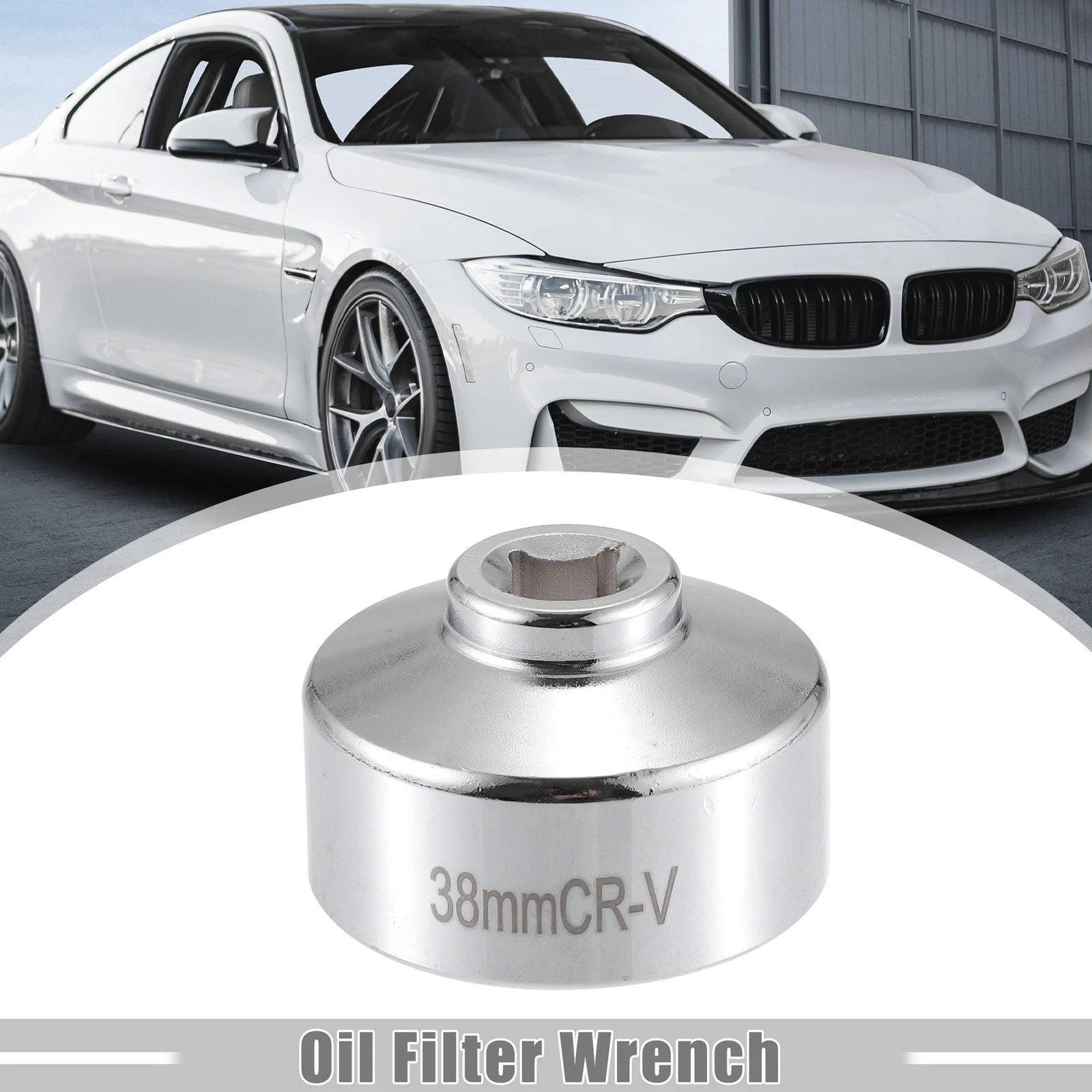38mm Oil Filter Socket Wrench for Universal Vehicles (Fits Most Models)