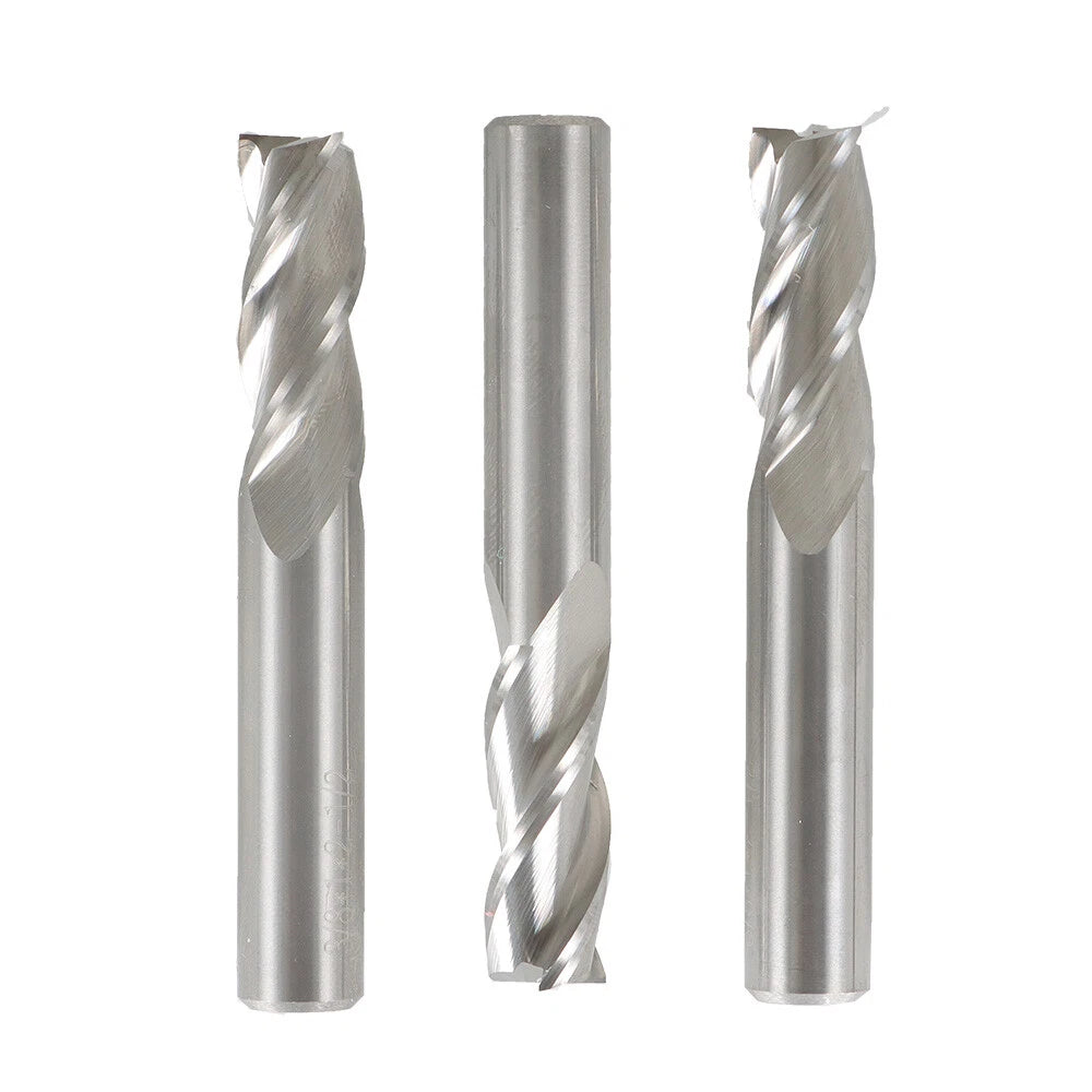 3X 3/8" 3 Flute Carbide End Mill Regular Length Milling Tool
