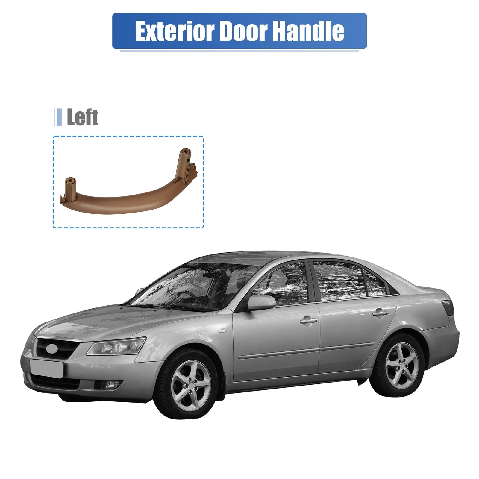 Left Front Interior Door Handle for BMW X5 X6 (2014–2018)