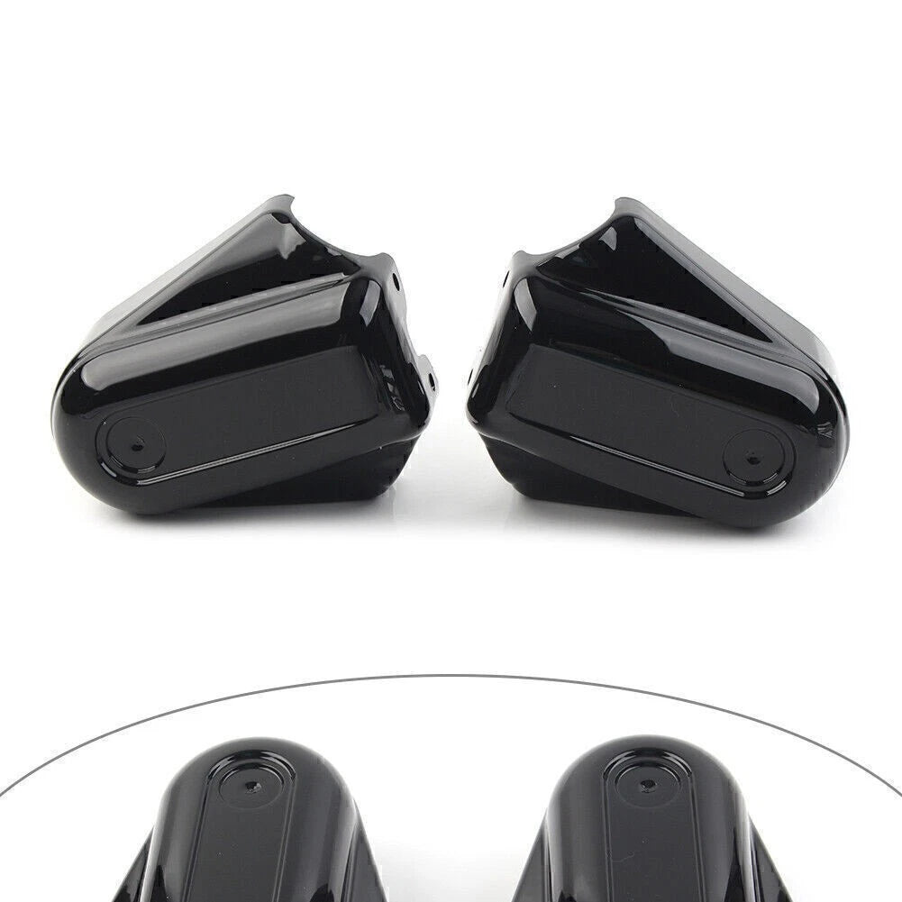 2X Rear Axle Cover Swingarm Caps for Harley Softail (2008–2017) Black/Chrome