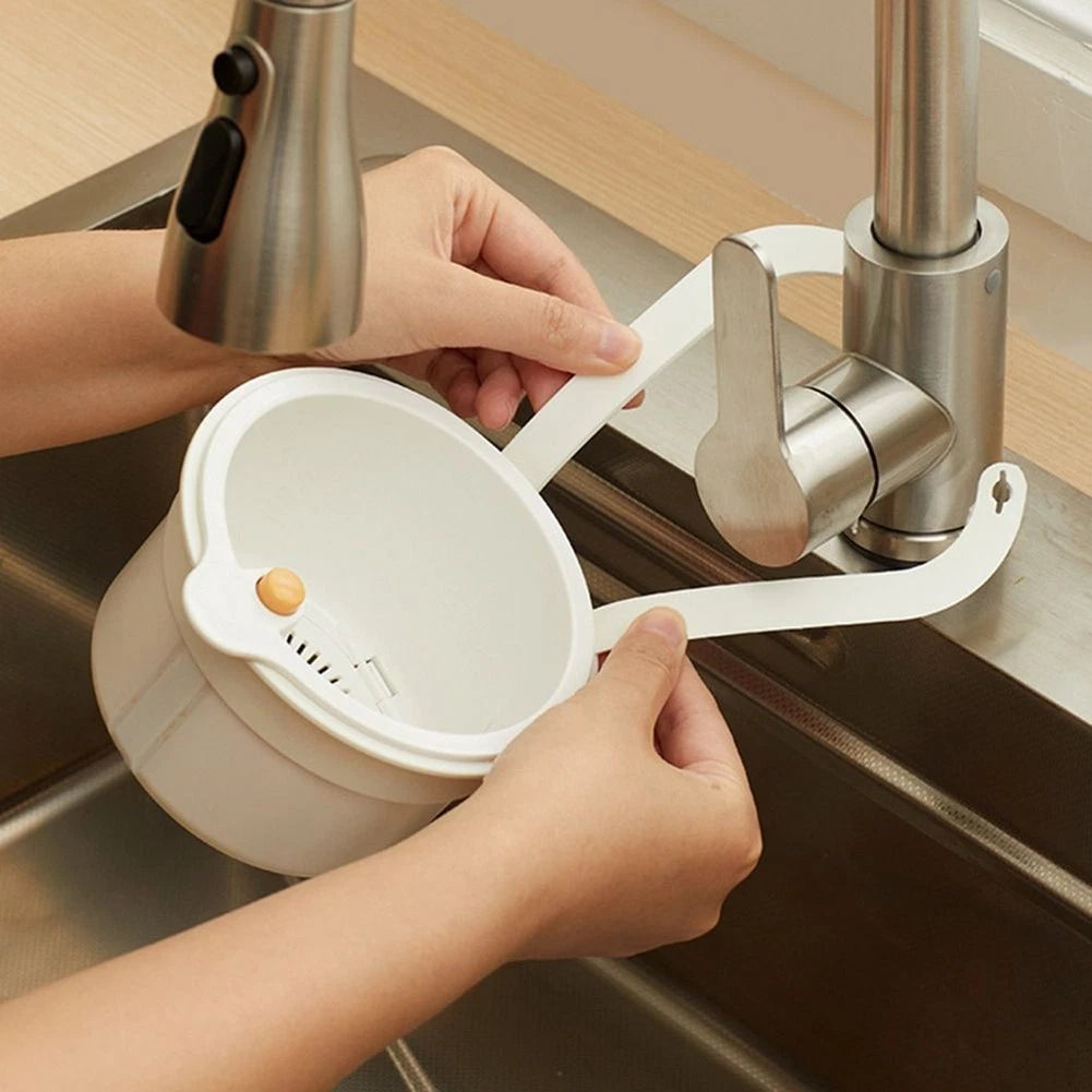 2X Kitchen Sink Hanging Strainer Basket Plastic Food Catcher