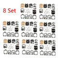 Set of 8 Carburetor Gasket Diaphragm Rebuild Kit for Walbro K10-WAT WA WT Series