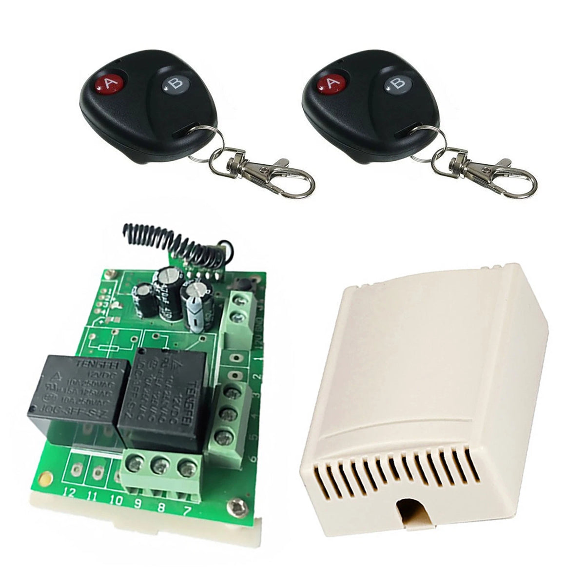 Wireless Remote Control Switch & Relay Receiver for DC12V Vehicles (2010–2023)