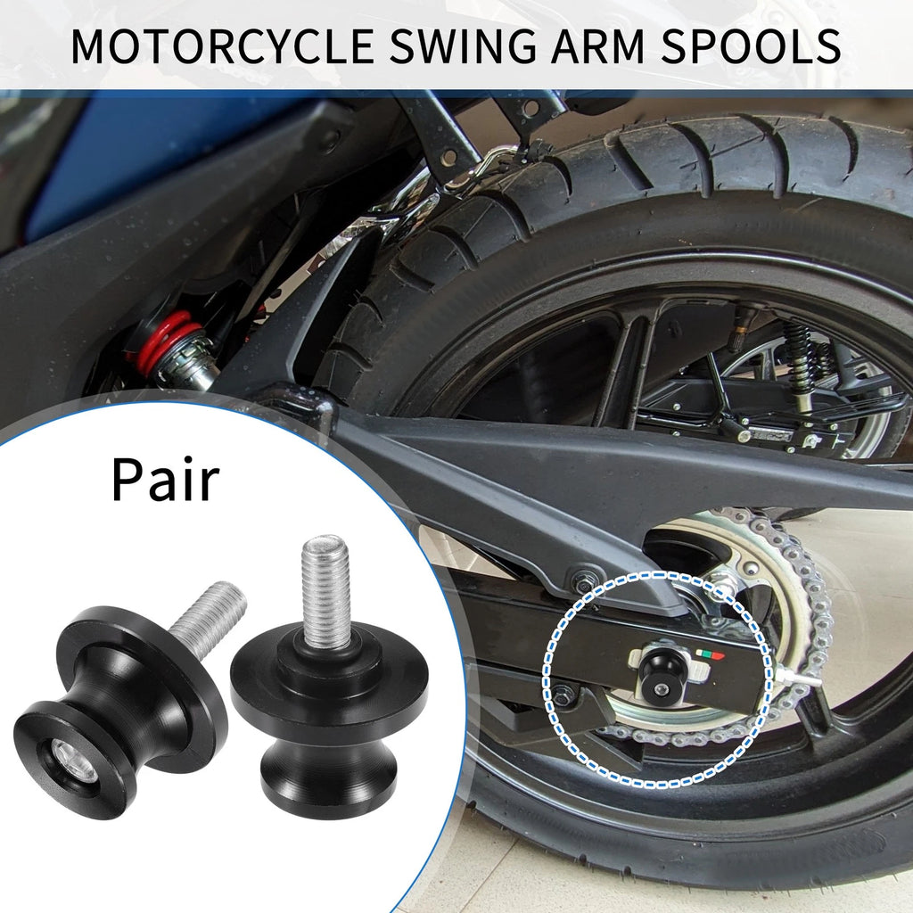 Motorbike Swingarm Spools CNC 8mm Pair for Universal (2000–2025)