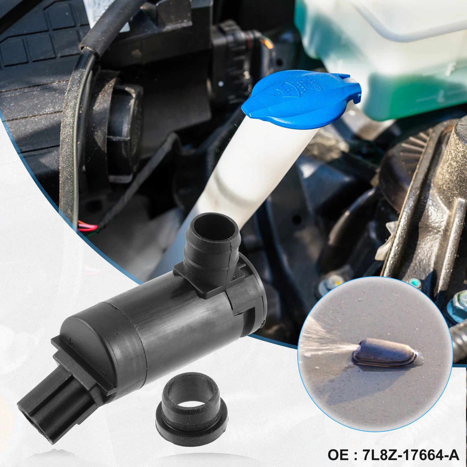 Windshield Washer Pump for Ford Escort, Escape (1997–2007)