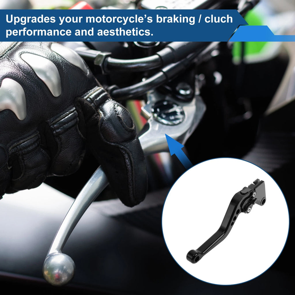 Short Brake Clutch Levers for Yamaha MT07 (2014–2022) 1 Pair Solid Black