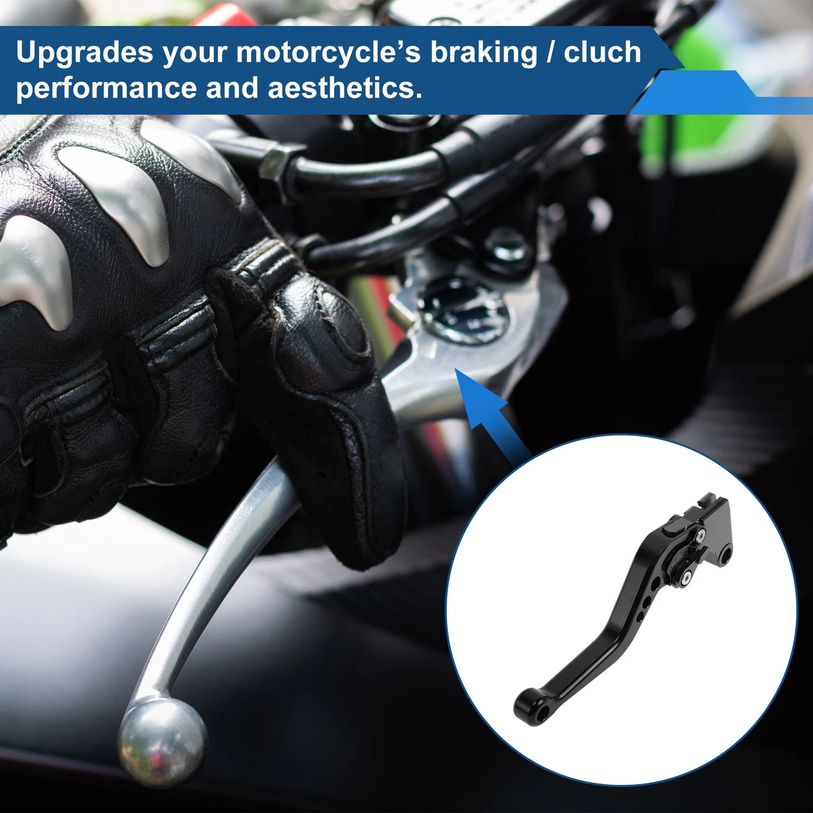 Short Brake Clutch Levers for Yamaha MT07 (2014–2022) 1 Pair Solid Black
