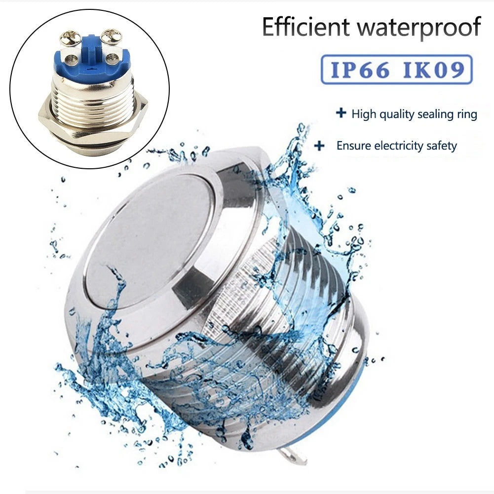 Button Switch 12V 16mm for Universal Applications (3~220V)