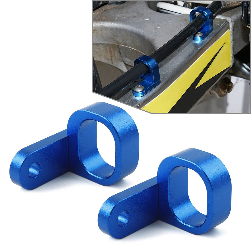 1 Pair Rear Brake Line Hose Clamp for Suzuki DRZ400SM (2005–2024) Blue