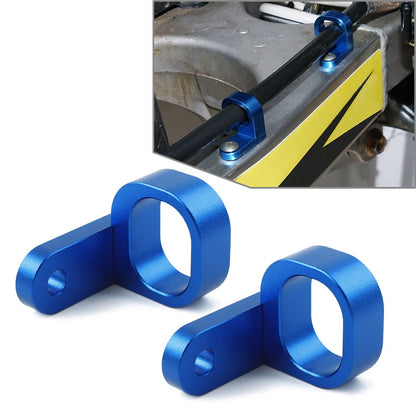 1 Pair Rear Brake Line Hose Clamp for Suzuki DRZ400SM (2005–2024) Blue