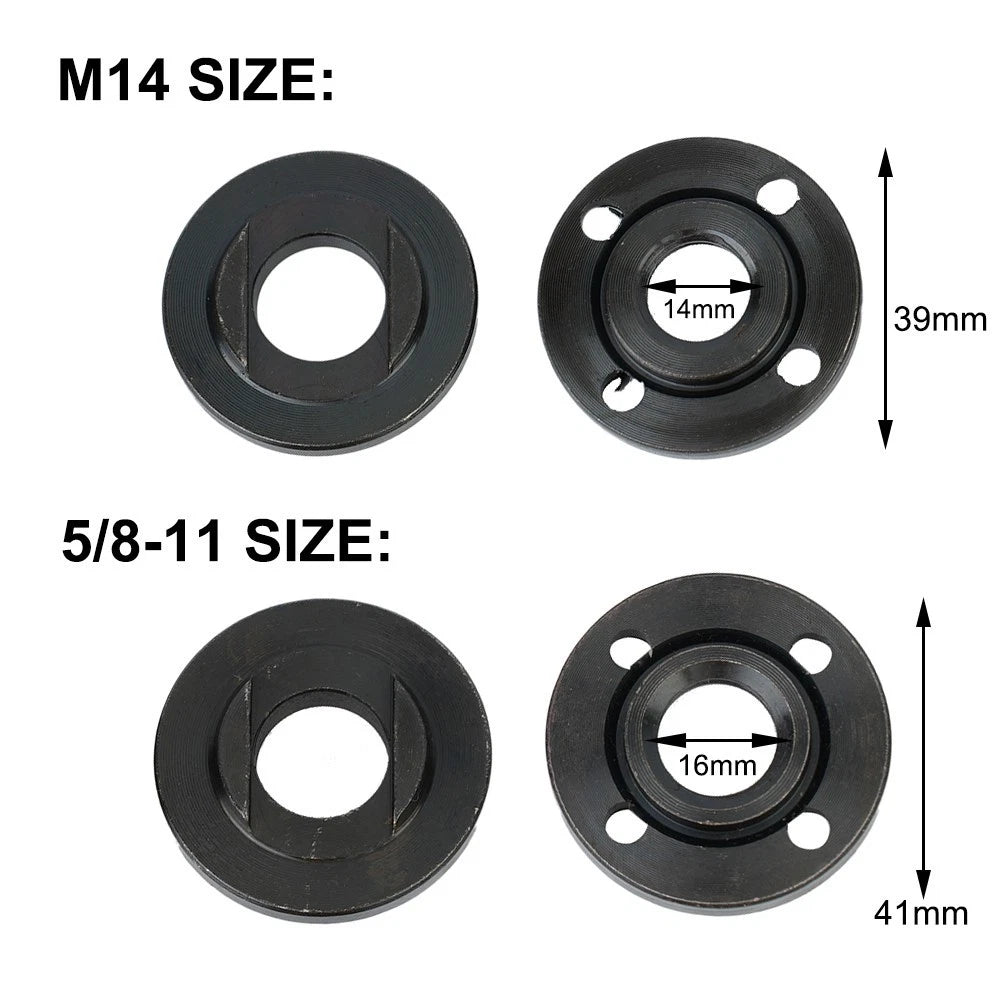 Set of 2 M14 5/8-11 Thread Angle Grinder Flange Lock Nuts