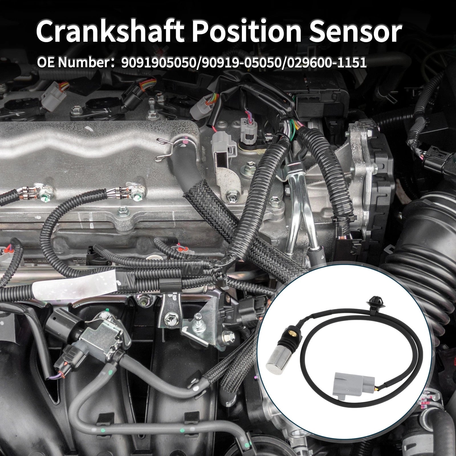 Crankshaft Position Sensor for Toyota Hilux 2.5 3.0 Diesel (2005–2013)