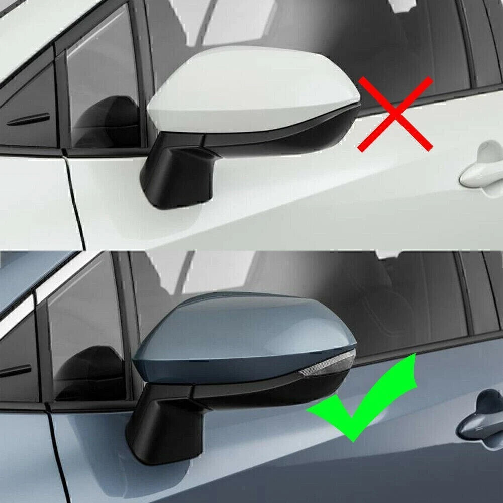2X Side Rear View Mirror Caps Cover Strips for Toyota Corolla (2019–2020)
