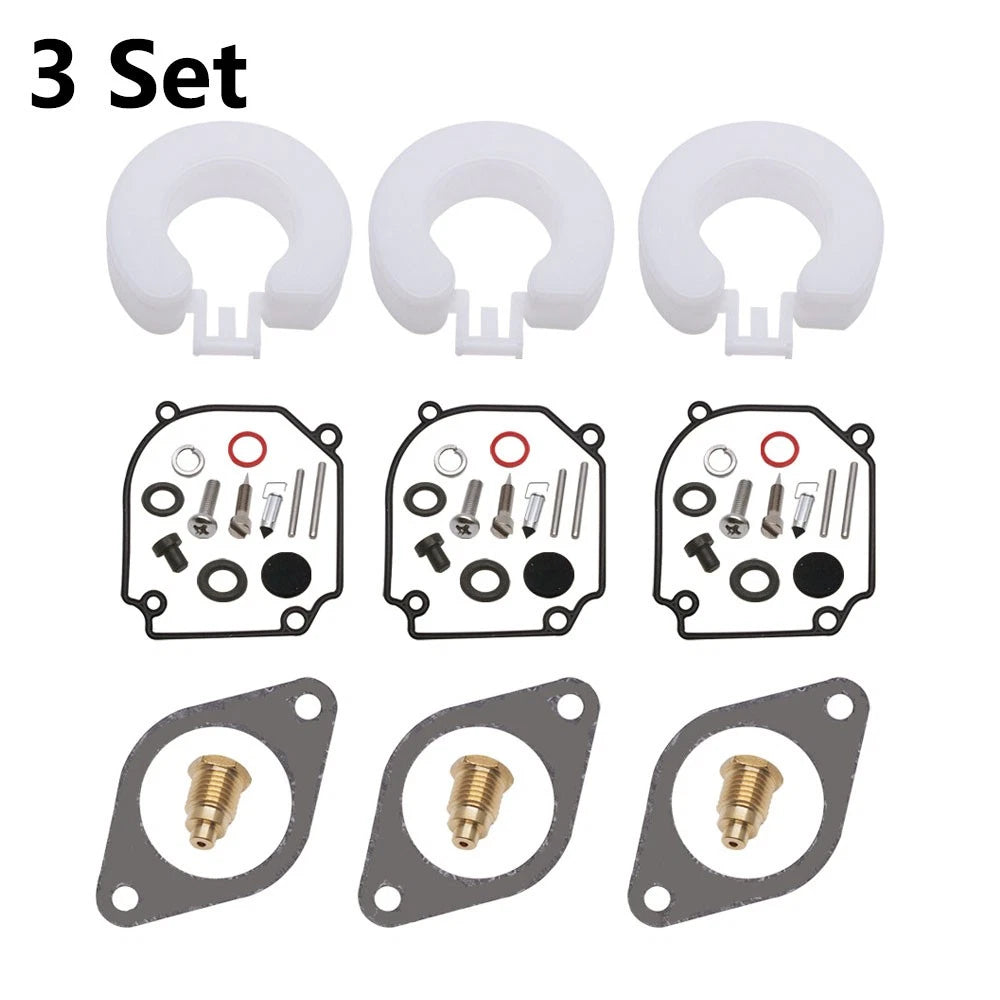 3X Carburetor Repair Kit for Yamaha Outboard 2T 75 80 90HP (6H1-W0093-01)