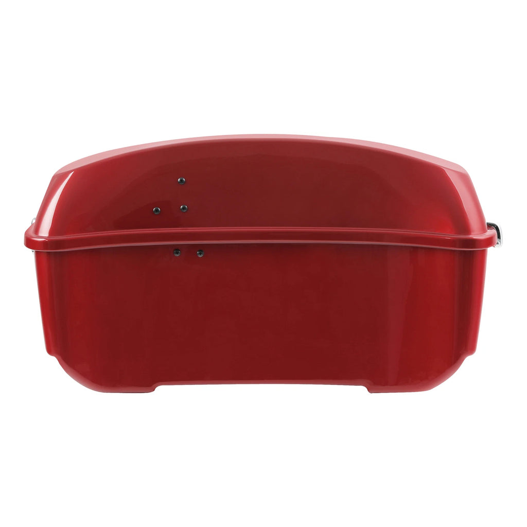 Trunk Backrest Pad Mount Rack for Harley Touring (2014–2026) Wicked Red