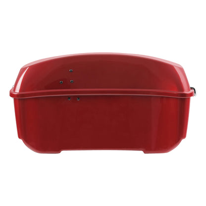 Trunk Backrest Pad Mount Rack for Harley Touring (2014–2026) Wicked Red