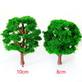 10Pc Tree Scenery Model for Railroads Trains Layout (3.14"/3.93")