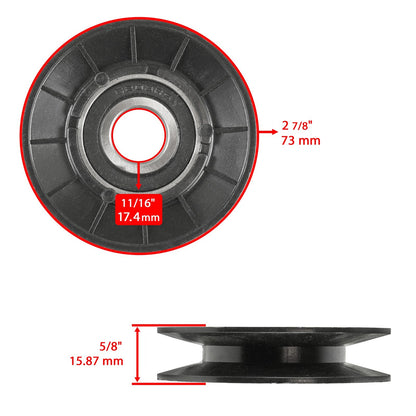Transmission Belt and Pulley Kit for John Deere D140 D150 D155 (2014–2018)