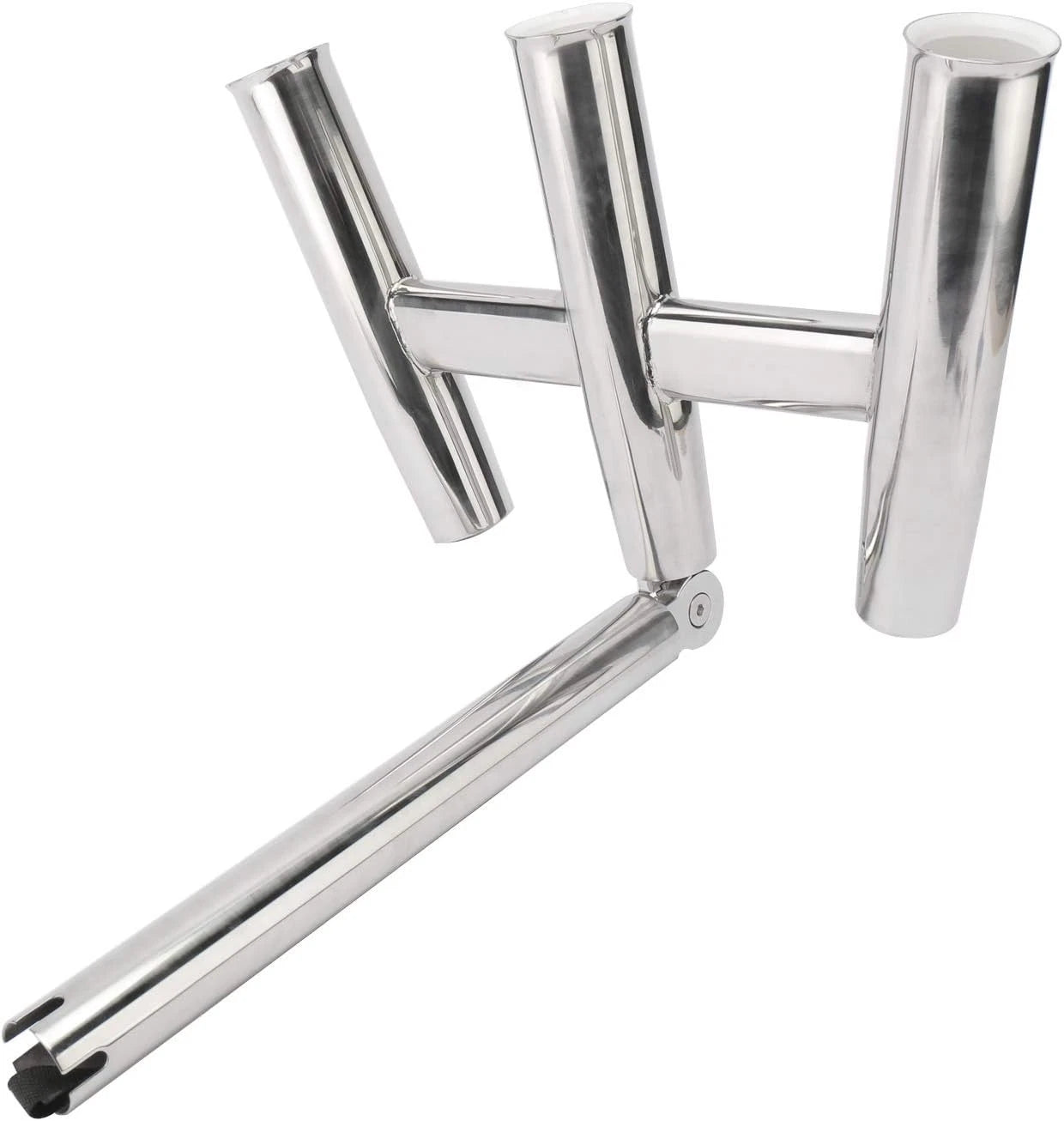 3 Tube Fishing Rod Holder for Boat (Stainless Steel)