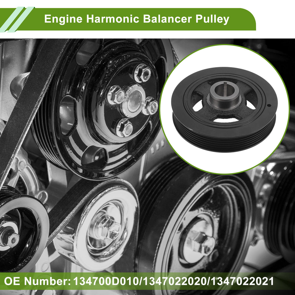 Engine Harmonic Balancer Crankshaft Pulley Replacement for Toyota Matrix (2003–2007)