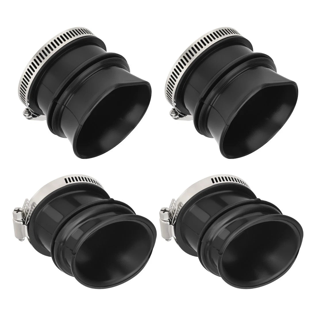 Set of 4 Carburetor Boots and Clamps for Honda CB750F CB750K CB750L CB750C CB750SC