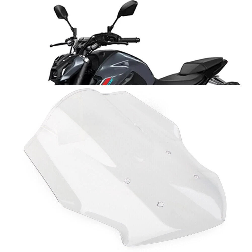 Motorcycle Windscreen Wind Deflector W/ Bracket For Yamaha MT-07 2018-2020 Clear