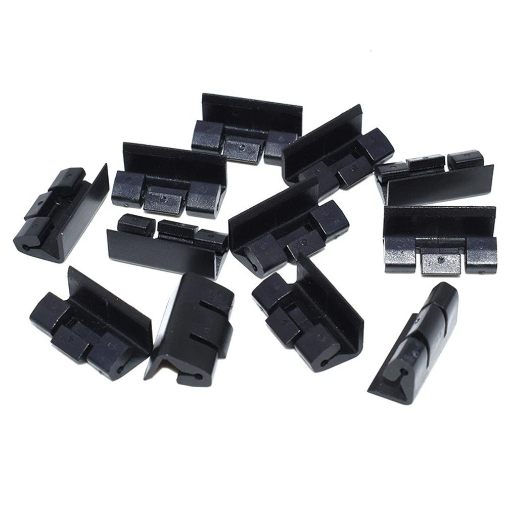 20 Black Clips for BMW Door Rain Strip Seal (2000–2023)