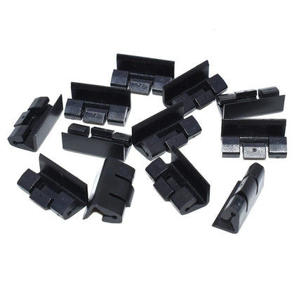 20 Black Clips for BMW Door Rain Strip Seal (2000–2023)