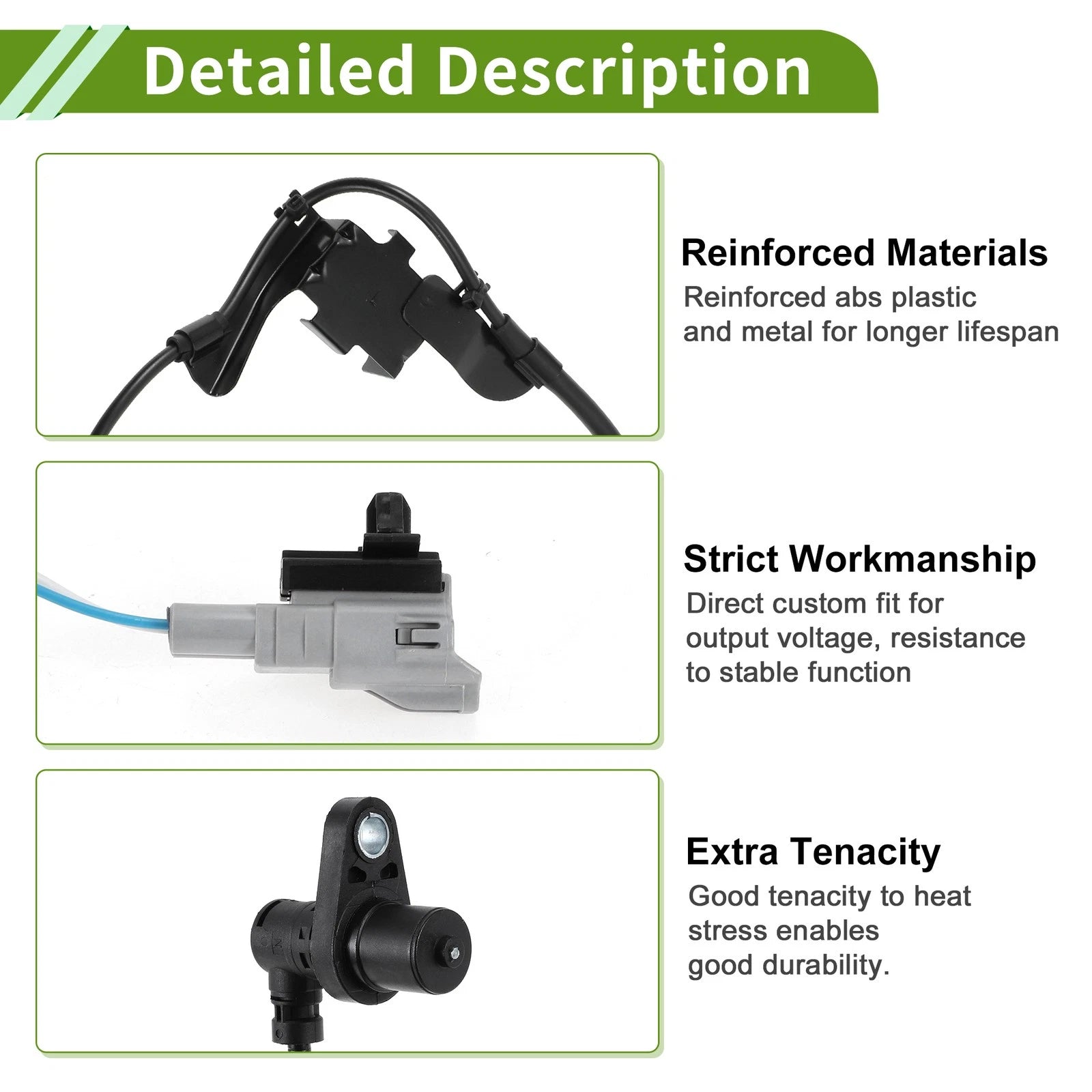 Wheel Speed Sensor Front Left Replacement for Toyota Hiace (2005–2015)