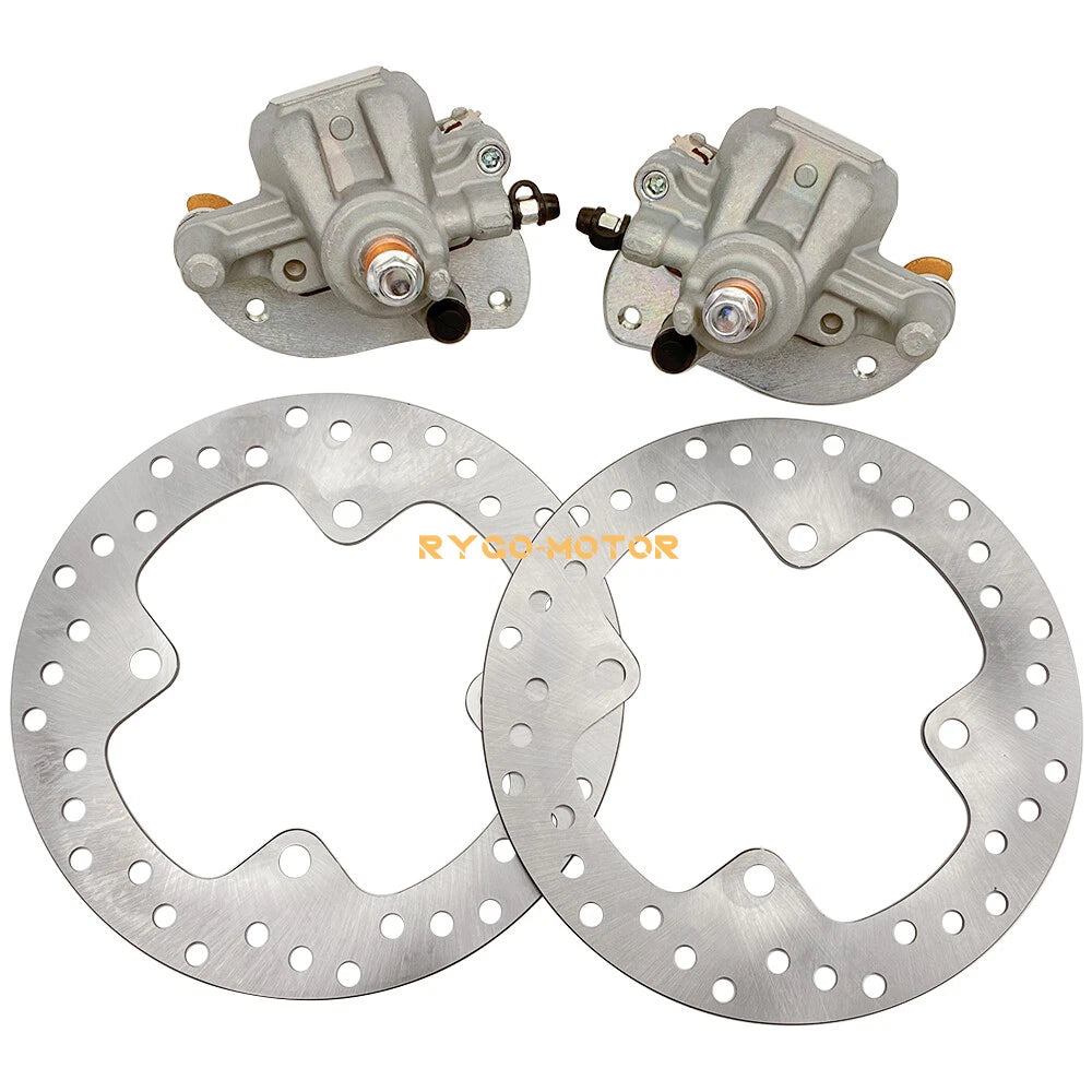 Rear Brake Calipers & Disc Rotors for Yamaha Grizzly 550 YFM550 (2009–2014)