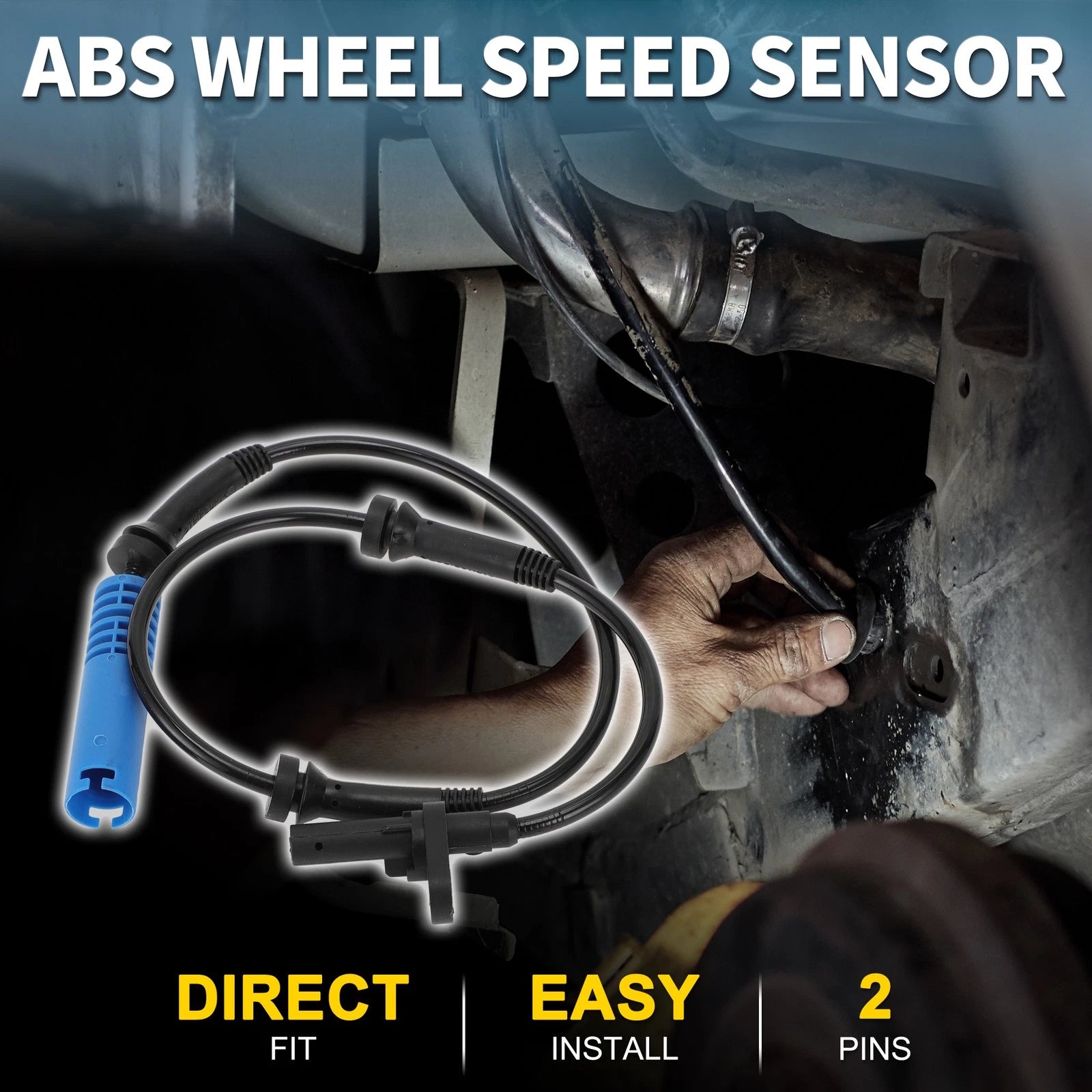 Front Left ABS Wheel Speed Sensor Replacement for BMW 550i (2006–2010)