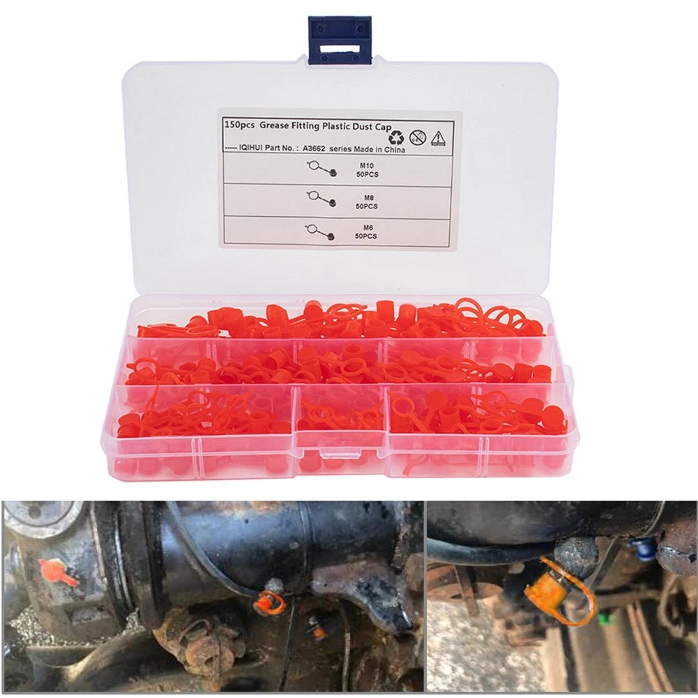 150pcs Screw Cap Nozzle Hat for Automotive Dust-proof Fitting