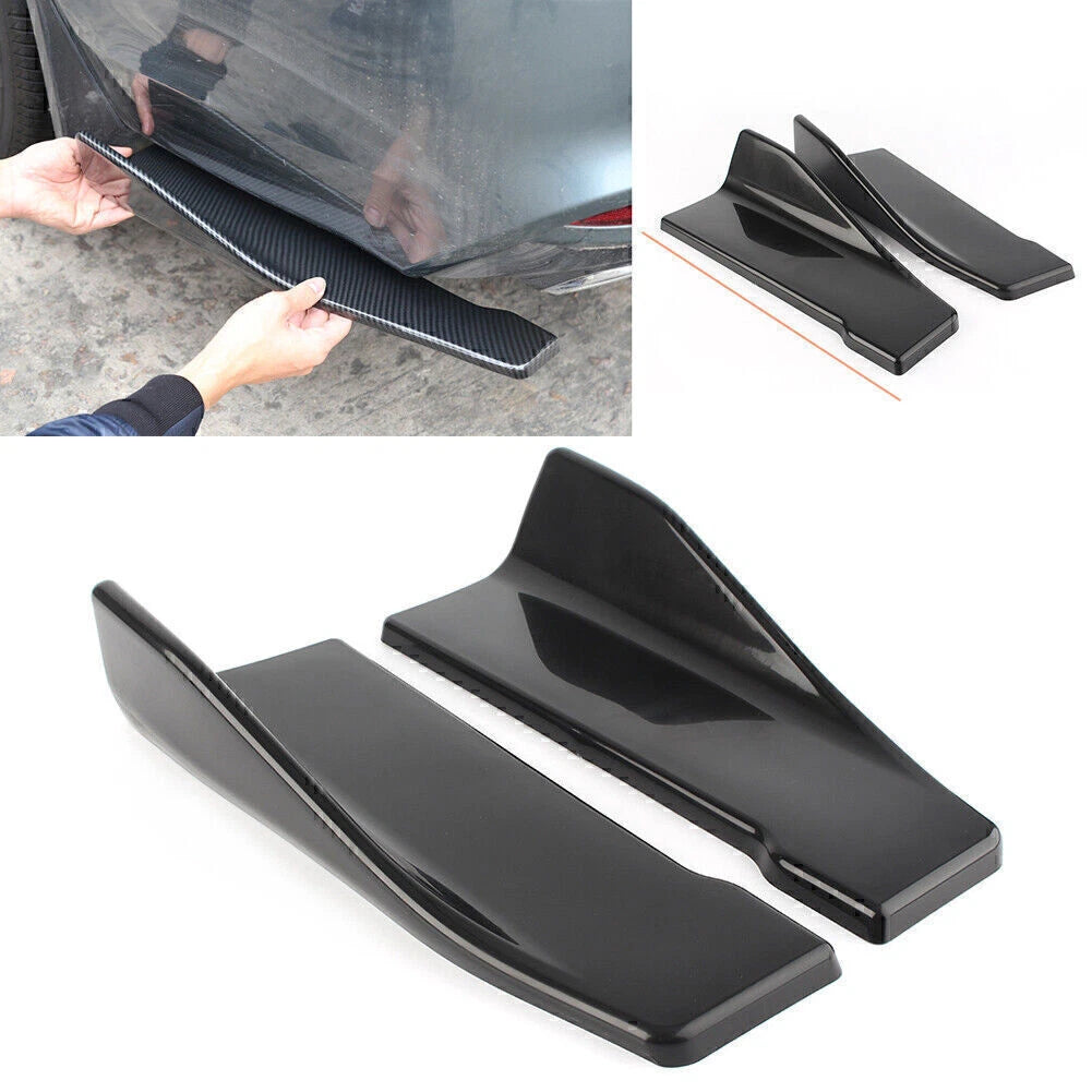 2X ABS Bumper Spoiler Under Skirt Rocker Wings for SUV (Universal)