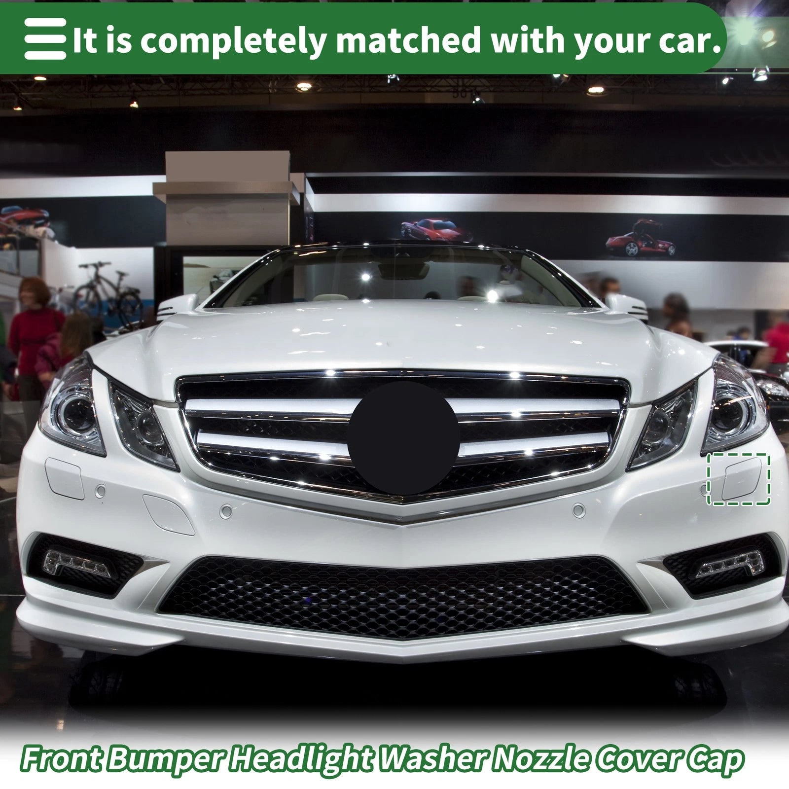Headlight Washer Nozzle Cover Front Left for Mercedes-Benz E400 (2014–2016)